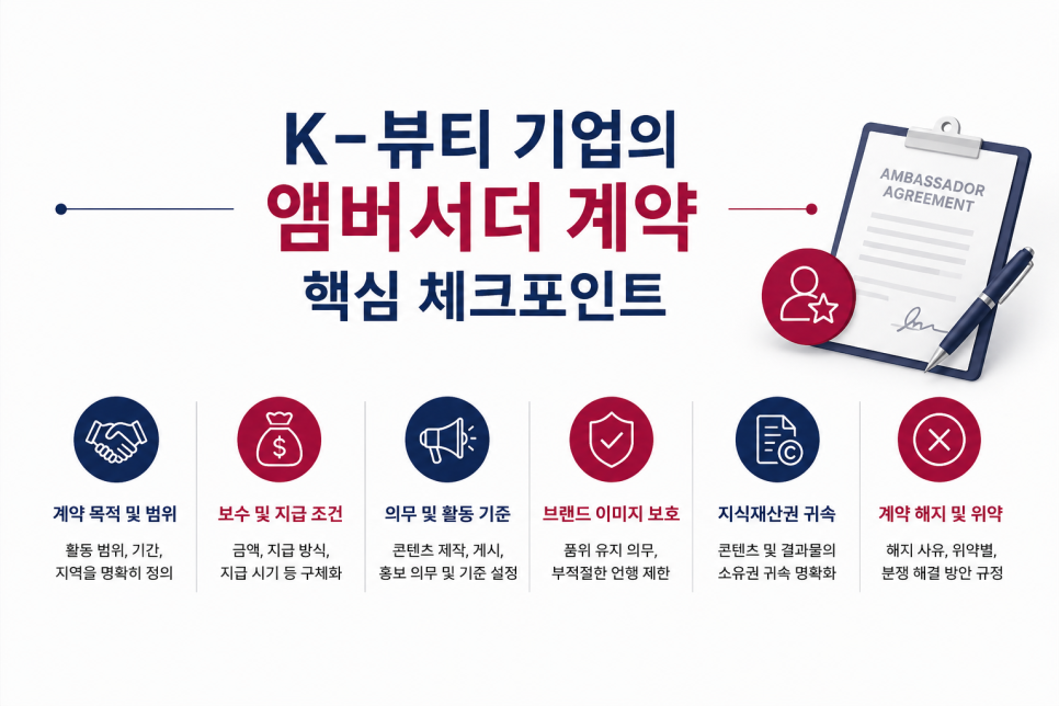 K-뷰티 모델·셀럽·브랜드 앰버서더 계약 실무