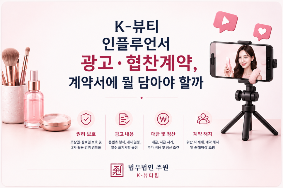 K-뷰티 인플루언서 광고·협찬계약서에 담아야 할 것들