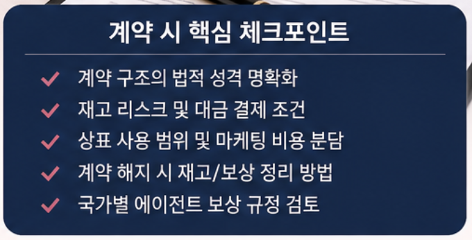 K-뷰티 해외 총판계약과 대리점계약
